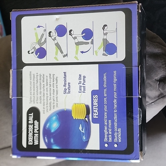 Pro Strength Exercise Ball with pump NWT - Picture 2 of 3